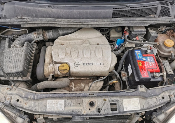 Opel Zafira cena 4500 przebieg: 212300, rok produkcji 2003 z Starogard Gdański małe 106